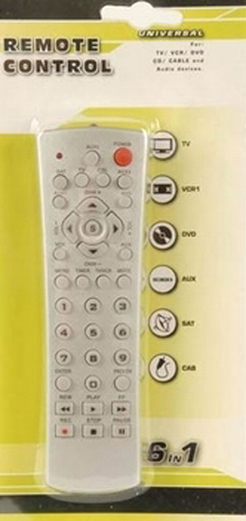 Afstandbediening 6 in 1
